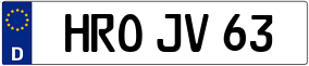 Trailer License Plate